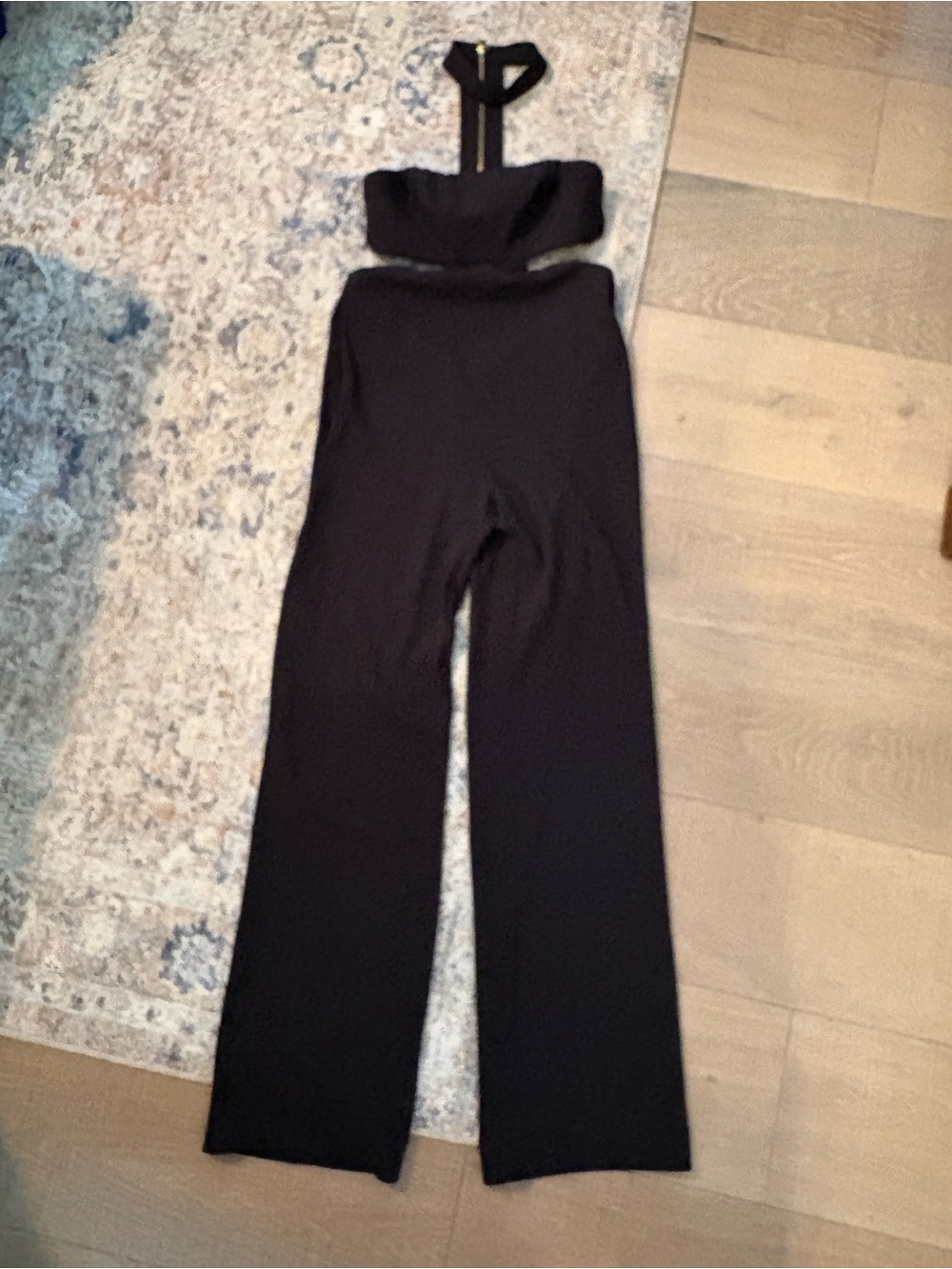 Black Women’s High-Waist Wide Leg Jumpsuit